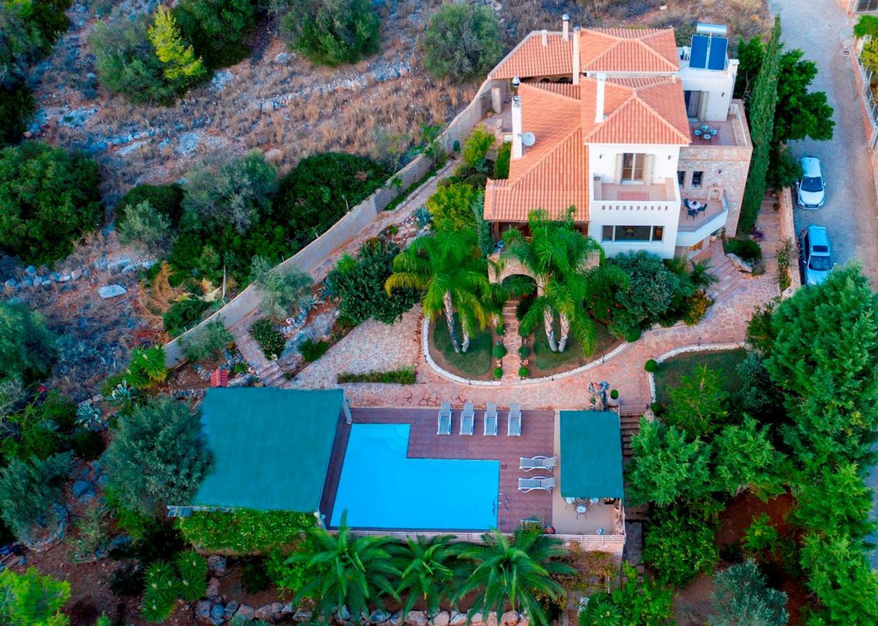 Villa Maira Luxurious With Private Swimming Pool Korfos Ngoại thất bức ảnh