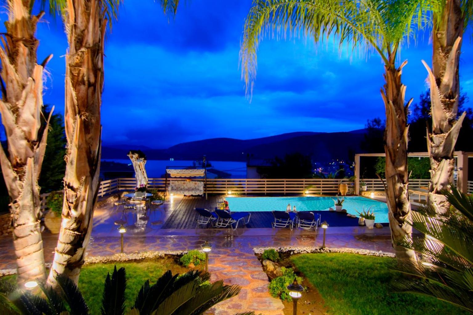 Villa Maira Luxurious With Private Swimming Pool Korfos Ngoại thất bức ảnh