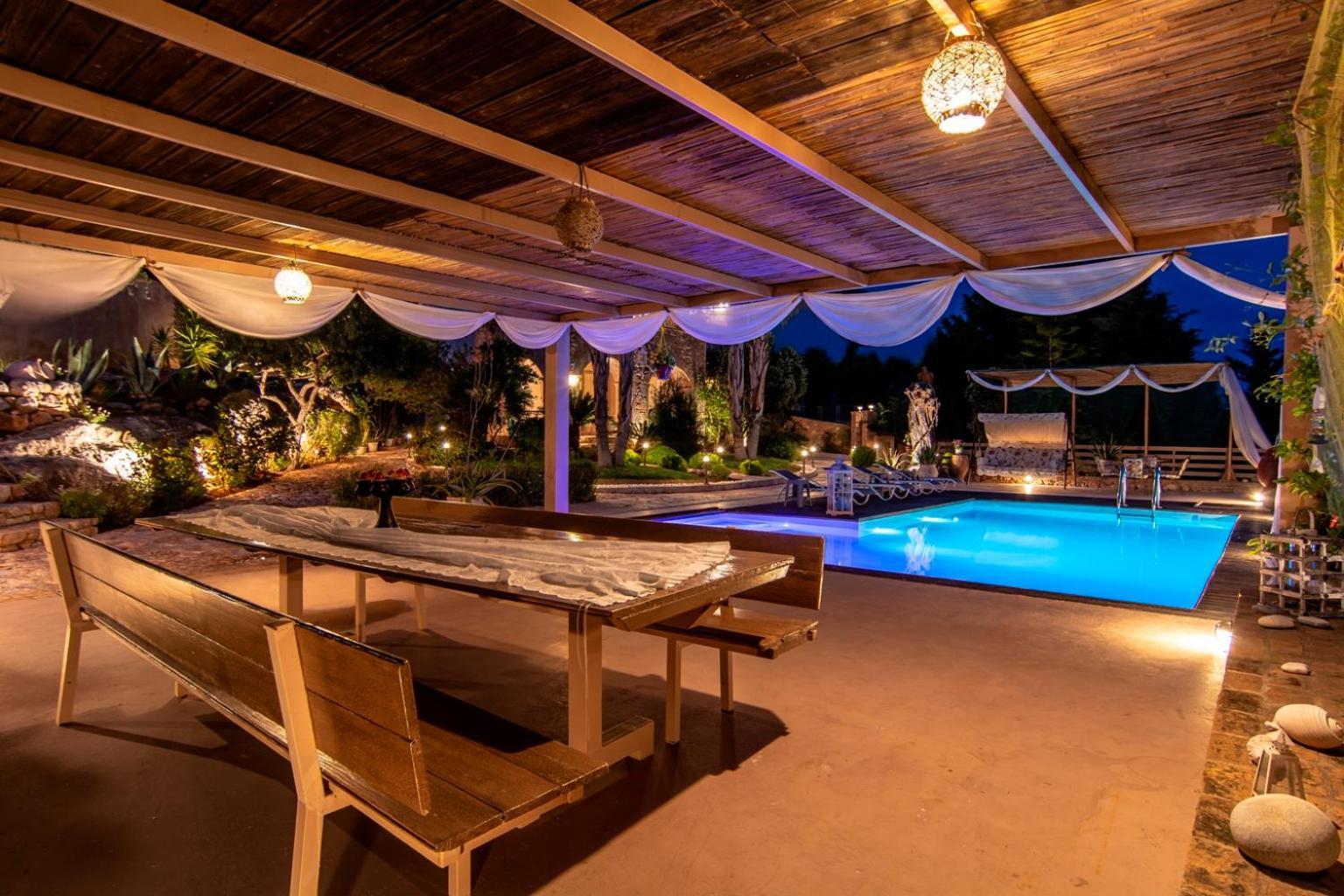 Villa Maira Luxurious With Private Swimming Pool Korfos Ngoại thất bức ảnh
